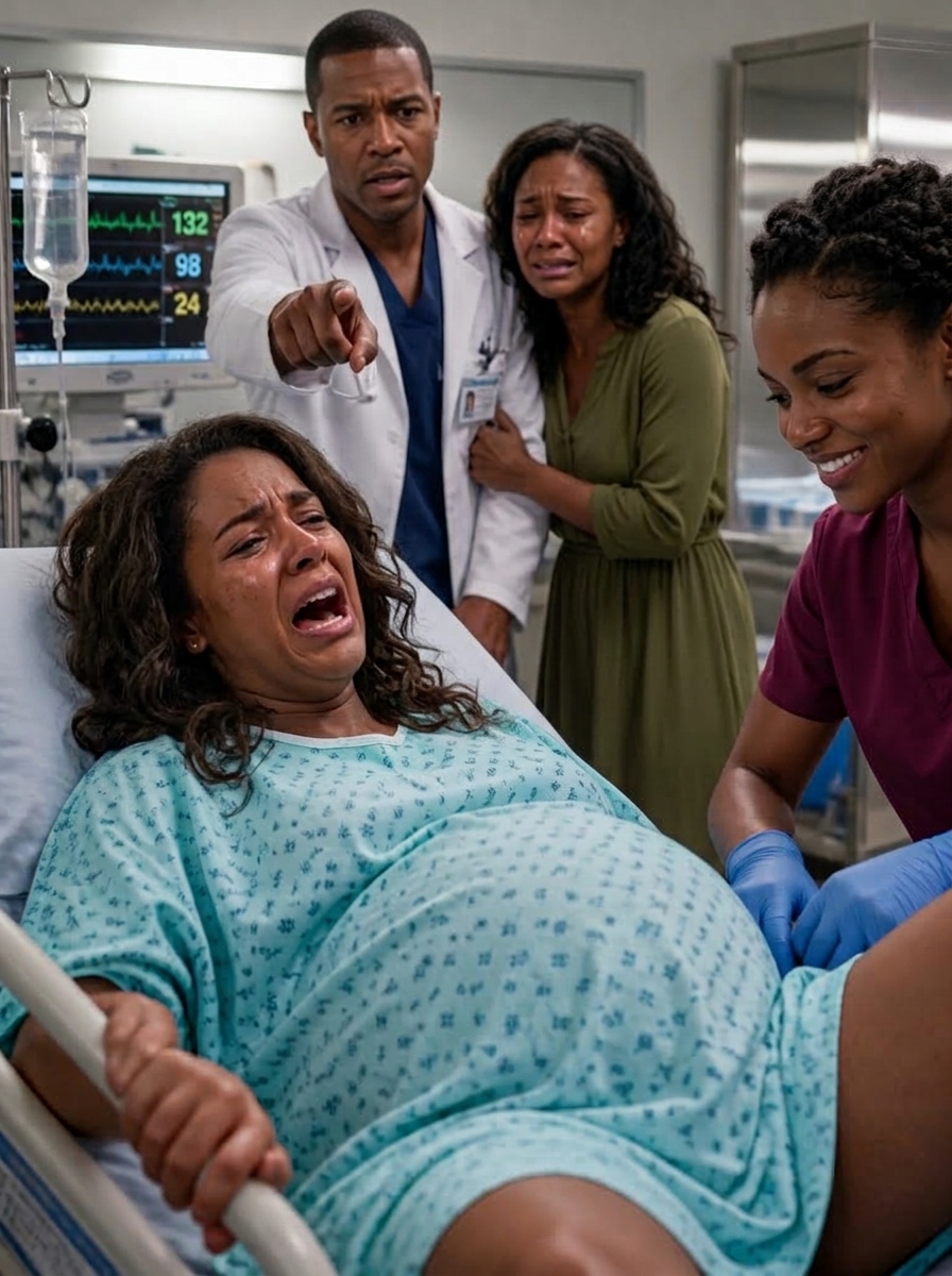 While I struggled through labor with a nearly 10-pound baby, my doctor husband coldly denied my pleas for an emergency C-section, convinced I had sabotaged his favorite female resident. Hours later, when the delivery was finally over, he rushed into the delivery room—only to freeze in horror before collapsing as the truth hit him.