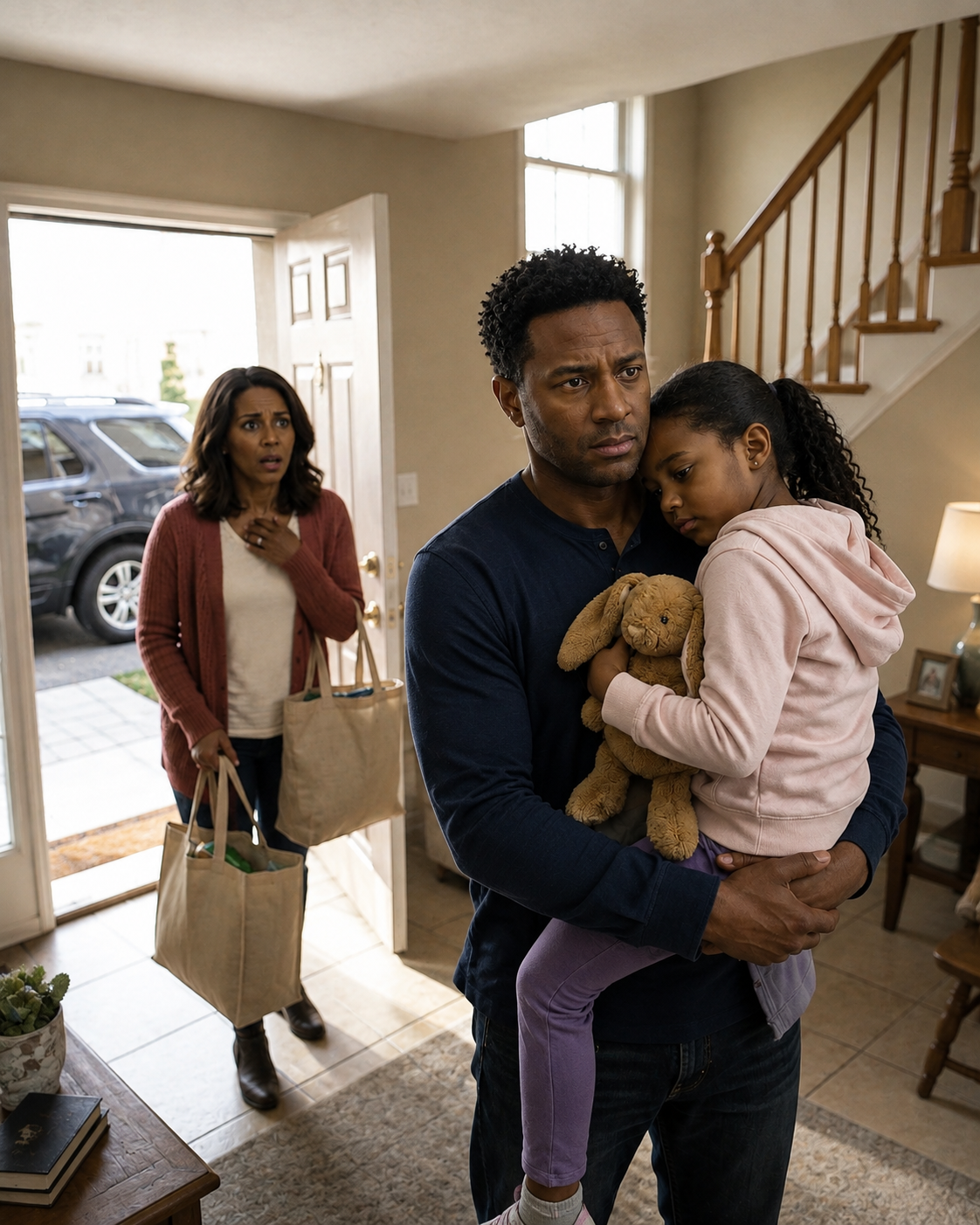 A Father Came Home Early — Then His Daughter Whispered One Name and Everything Fell Apart