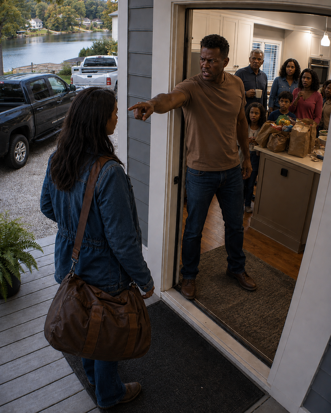 He Ordered Her Out — Without Knowing Whose House He Was Standing In