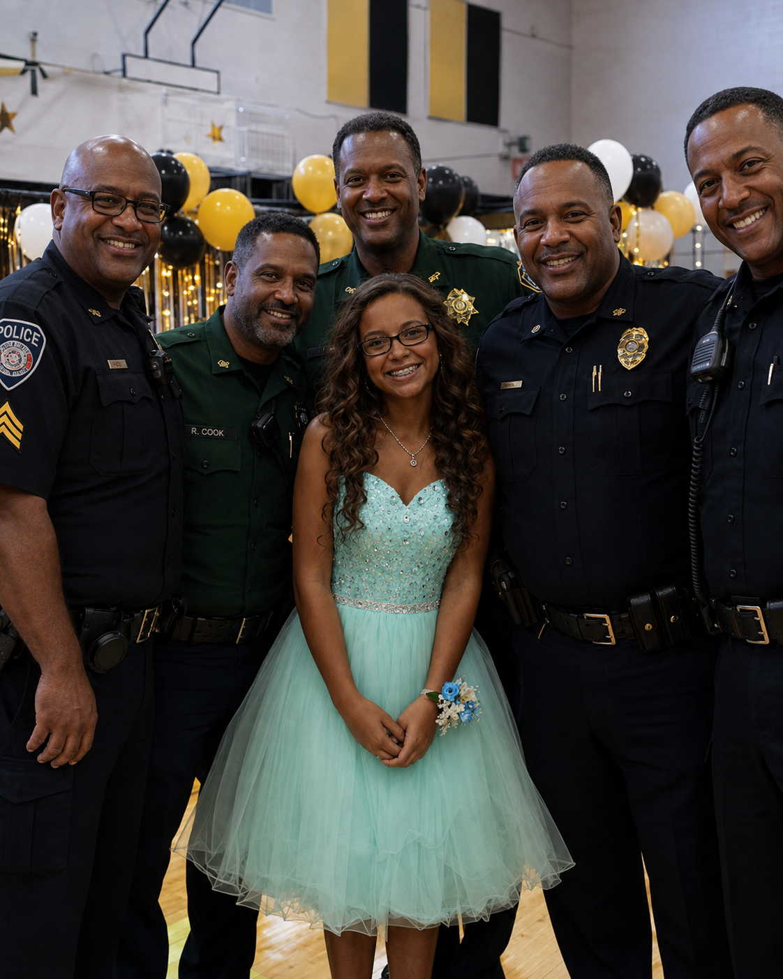 After My Husband Passed Away, I Took Our Daughter to the Father-Daughter Dance in His Place — Then Five Police Officers Walked In and Changed Everything