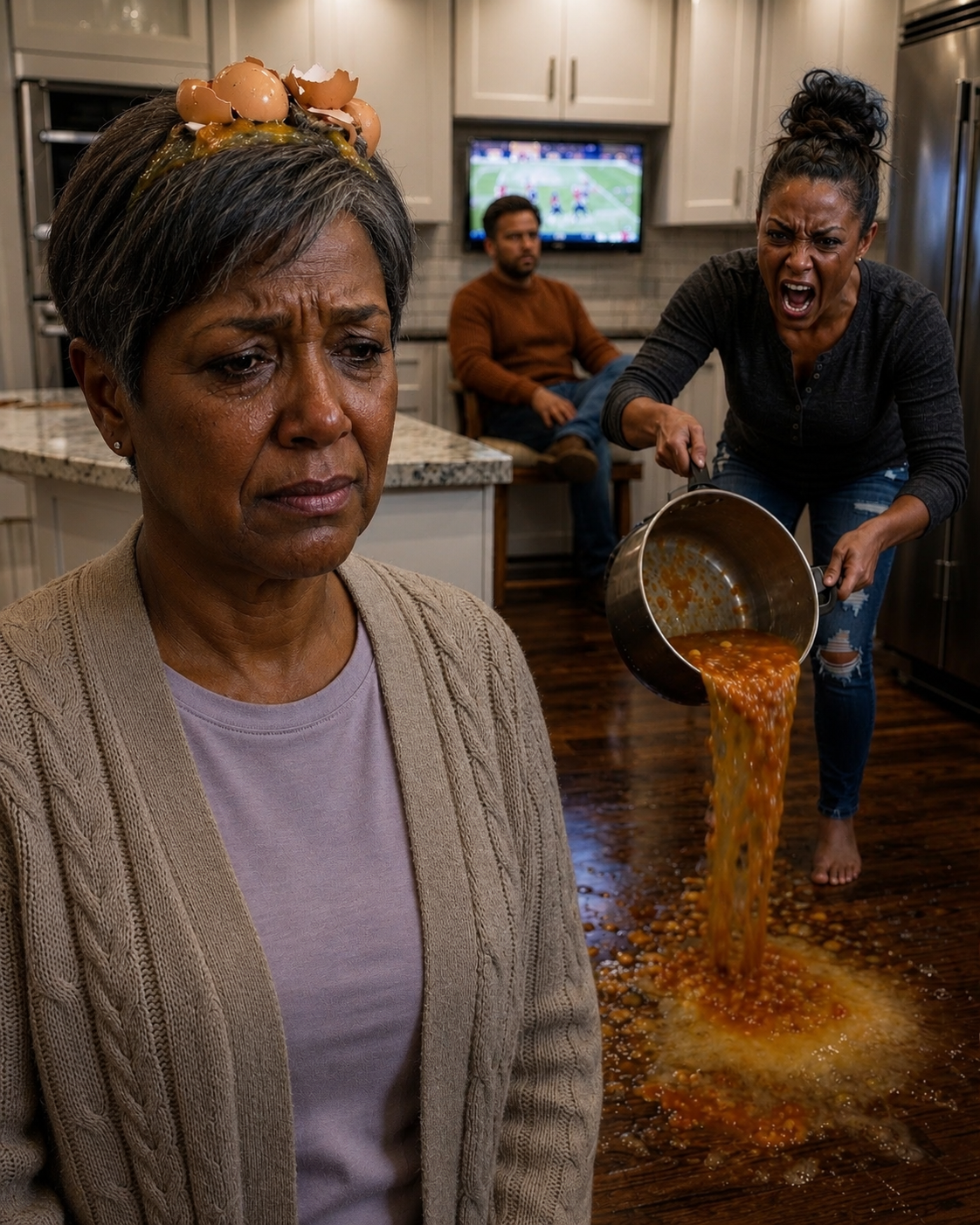 I Was Preparing Easter Dinner When My Daughter-in-Law Walked Into the Kitchen, Tasted the Sauce, and Scoffed, "You Call This Cooking? No Wonder Nobody Likes Your Food." My Son Stood Beside Her, Smiling Without Saying a Word