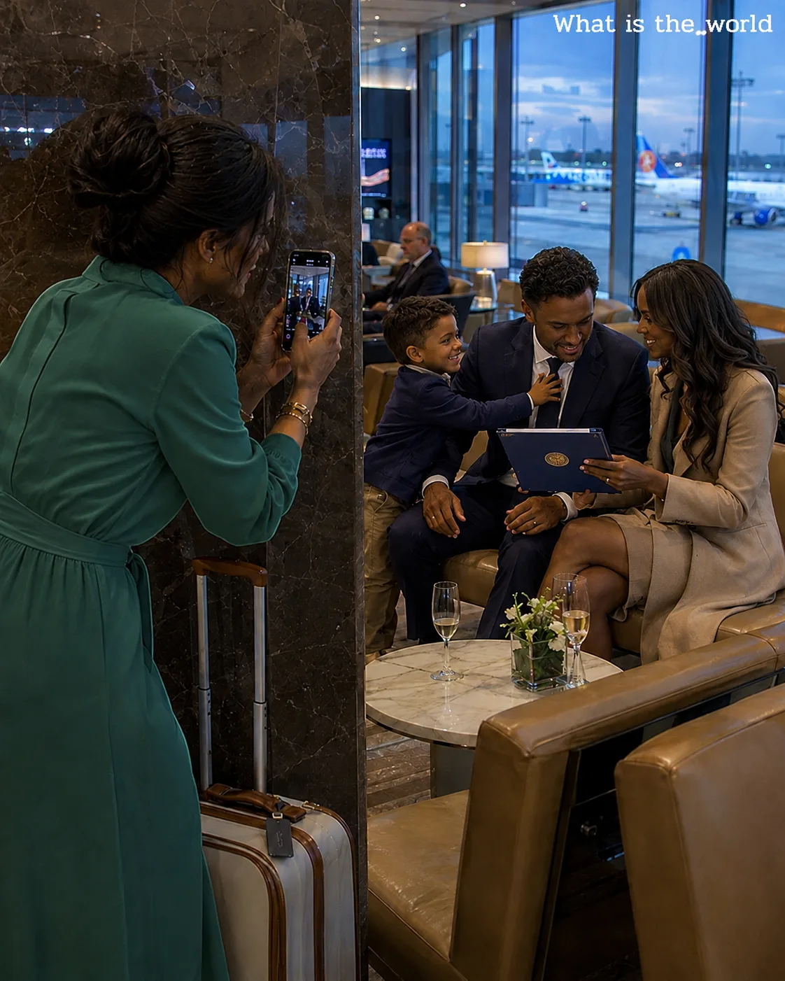 My husband kissed me goodbye and told me he'd be in Munich for a week. Ninety minutes later my flight collapsed on the tarmac, so I stepped into the airline club — and there he sat with a strange woman and a little boy who called him Daddy. — usnews