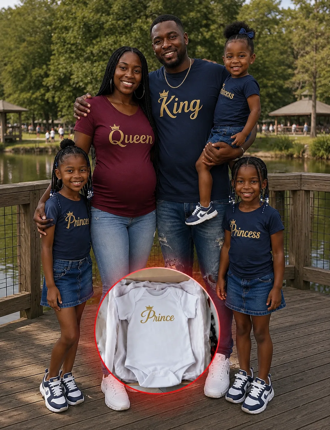 I planned a matching family photoshoot to reveal we were finally expecting the boy my husband always begged for — then he opened the gift box, looked at me, and asked a question that emptied the whole backyard.