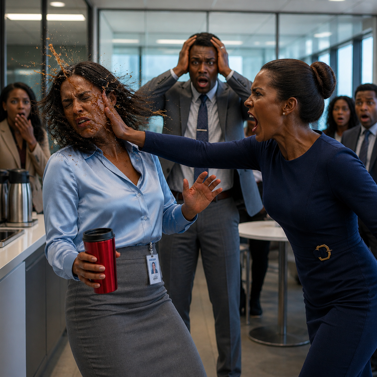 I Secretly Posed as a Low-Level Assistant to Catch My Husband Cheating — When I Took a Sip From His Coffee Cup, His Executive Assistant Slapped Me and Hissed, "Don't Touch What's Mine." I Just Took Out My Phone, Recorded Everything, and Opened the Black Folder That Would End Both Their Careers.
