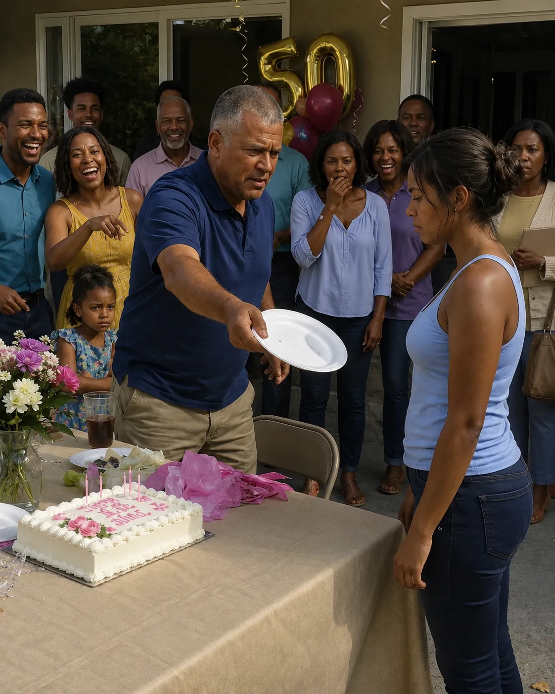 At my moms birthday, my stepfather handed me a paper plate like I was staff — and by sunset, he was the one packing his bags.