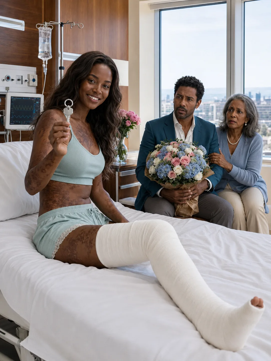 My mother-in-law shoved me down a flight of stairs over the deed to my $5 million lake house, and my husband stepped over my bleeding body to pick it up off the floor: "You should've just given it to her." While I lay in a hospital bed in a full leg cast, he filed for divorce and demanded the entire estate as settlement.