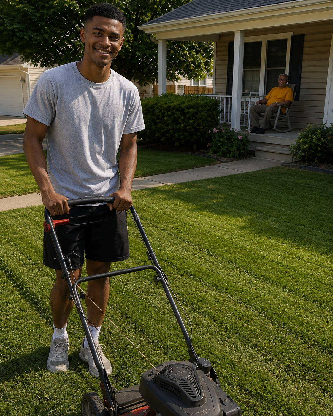 My Teenage Son Mowed Our Lonely Neighbor's Lawn for Free Every Saturday for Four Years — At the Old Man's Funeral, a Lawyer Handed Him an Envelope and Said, "He Left Very Specific Instructions for You"