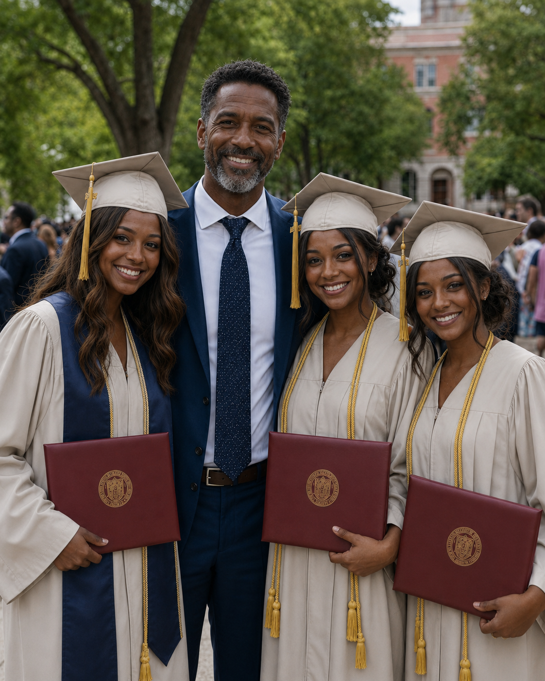 Twenty-Two Years Ago My Brother Left His Six-Month-Old Triplet Daughters at My Doorstep With Only Three Car Seats, One Diaper Bag, and a Handwritten Note. I Brought Them Up as My Own. At Their College Graduation, They Returned to the Stage One Final Time—and What They Shared Left Me Completely Overwhelmed