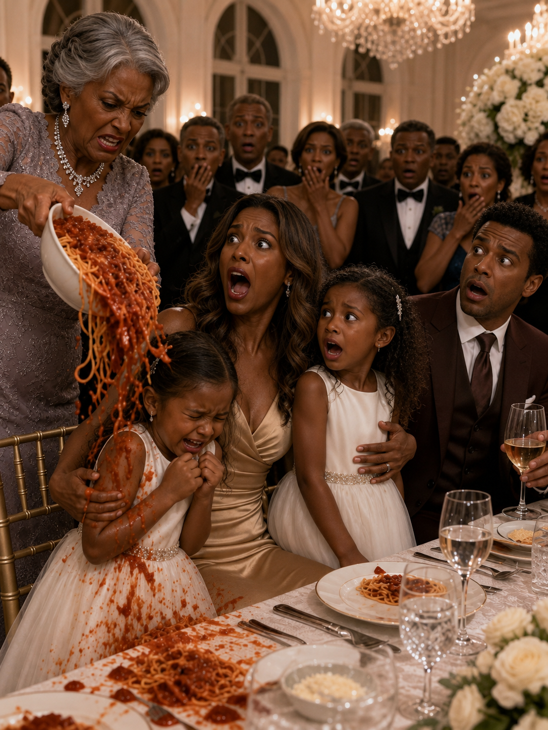 In front of the whole family my mother-in-law pulled the plates away from my daughters and announced that the head table was reserved for women who gave this family sons. My husband told me to stop making a scene, so I calmly wiped my little girl's face, gathered both my daughters, and walked out without another word — while not one person in that room knew a $350,000 promissory note carrying his forged signature was already sitting in my attorney's file, waiting for exactly the right moment to surface.