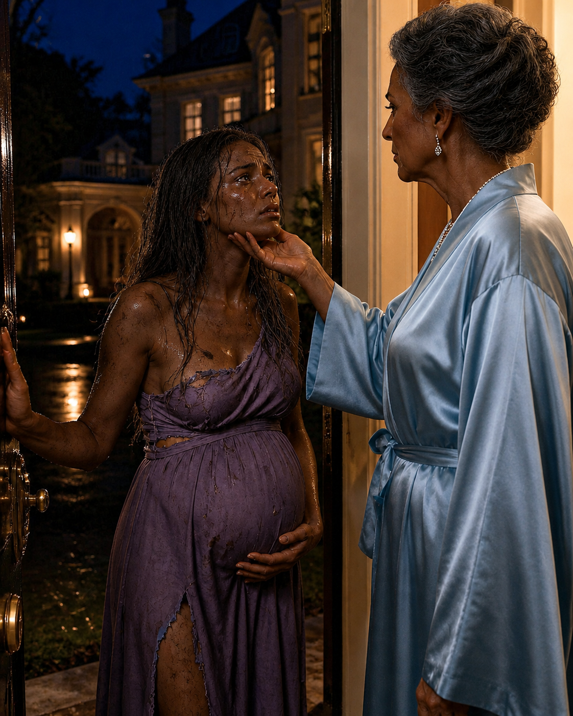 My Daughter Showed Up on My Porch at Midnight, Clutching Her Pregnant Belly, Her Designer Dress Torn. "He Said the Police Work for Him, Mom," She Sobbed, Bruised and Barefoot. Then My Son-in-Law Texted: "Send Her Back, or I'll Make Sure You Both Lose Everything." He Had No Idea I Was the Federal Judge Who'd Just Signed the Wiretap Warrant for His Entire Syndicate.