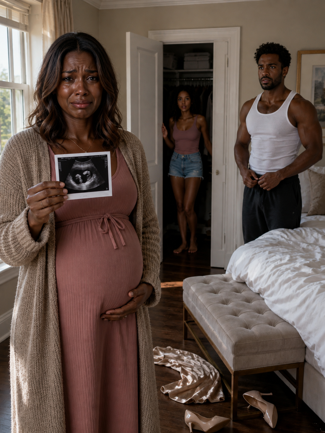 My Husband Was Buttoning His Pants When I Walked In Holding Our Baby's Ultrasound Photo — My Best Friend Was Hiding Behind My Maternity Clothes in the Closet the Whole Time.