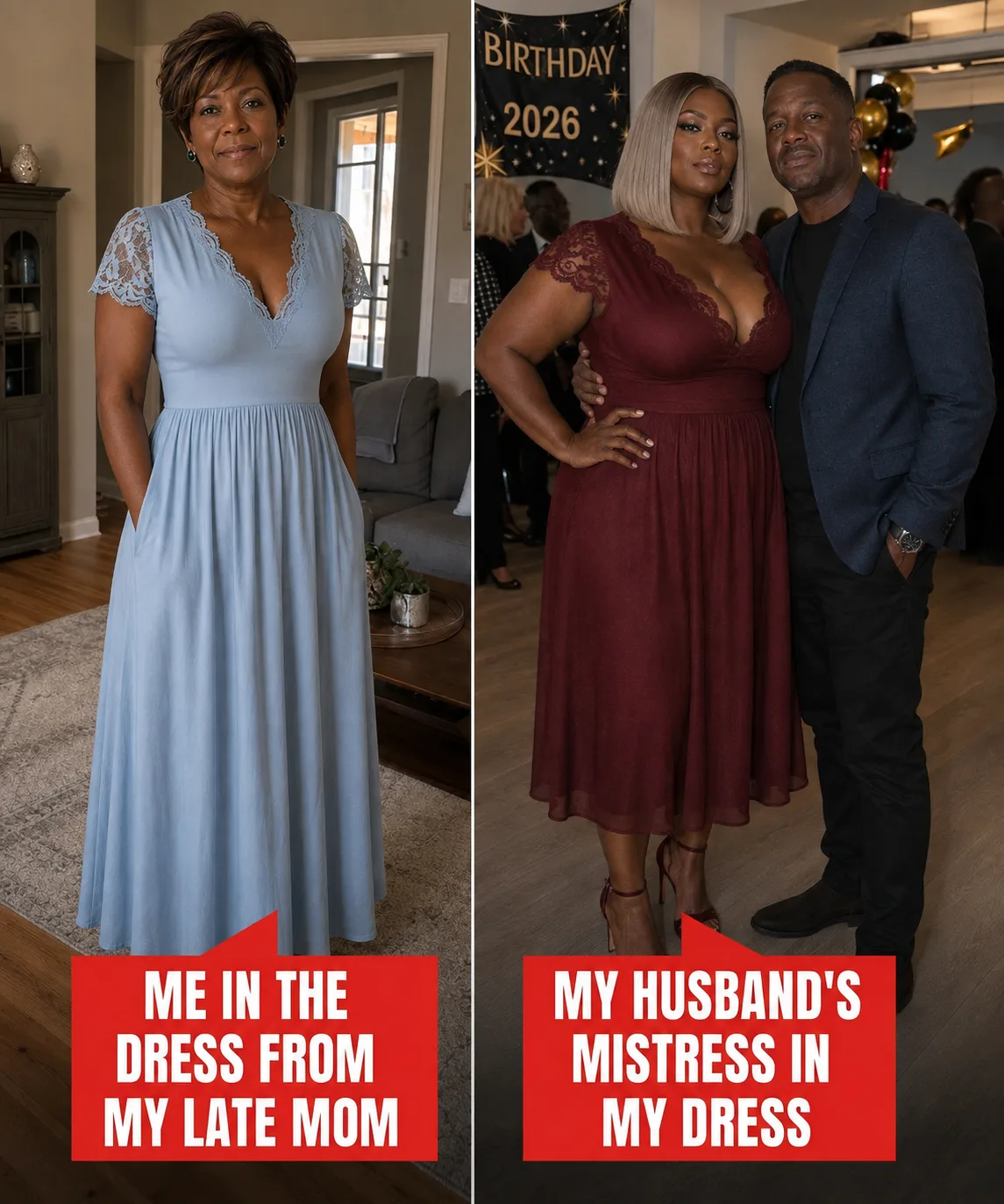 My Ex-Husband Kicked Me Out Without Warning — Weeks Later His Mistress Wore My Dead Mother's Dress to a Party, and One Sentence Made Her Go White