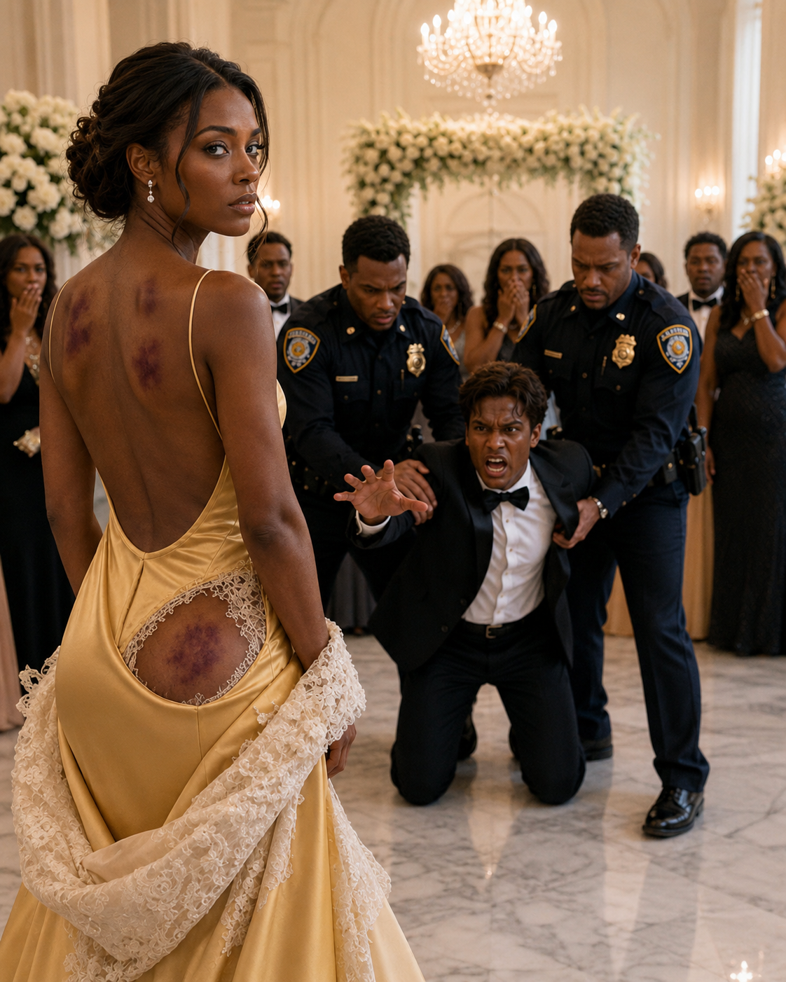 At Our Wedding Altar My Groom Squeezed My Hand and Sneered, "From Today On, You Belong to Me. Know Your Place." I Smiled and Whispered Back, "You Wanted a Wife? Then Meet Your Witness" — and Removed My Wedding Gown in Front of Hundreds of Stunned Guests to Reveal Everything He'd Done to Me.