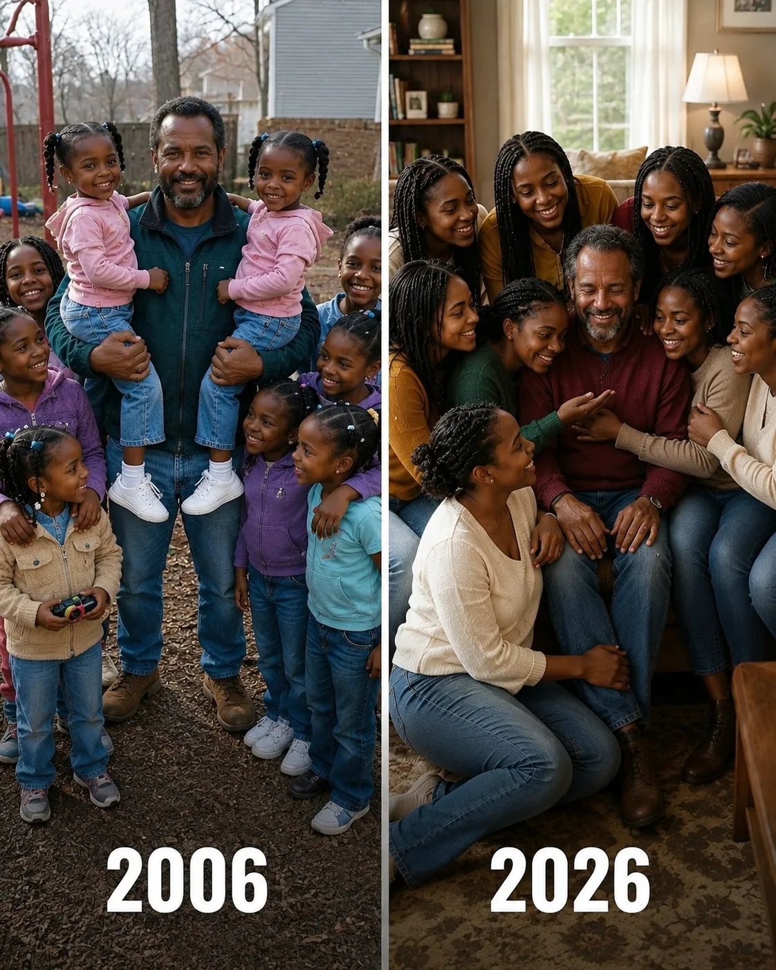 I Became the Father of 9 Girls After My First Love Passed Away — What They Had Hidden From Me Left Me Speechless