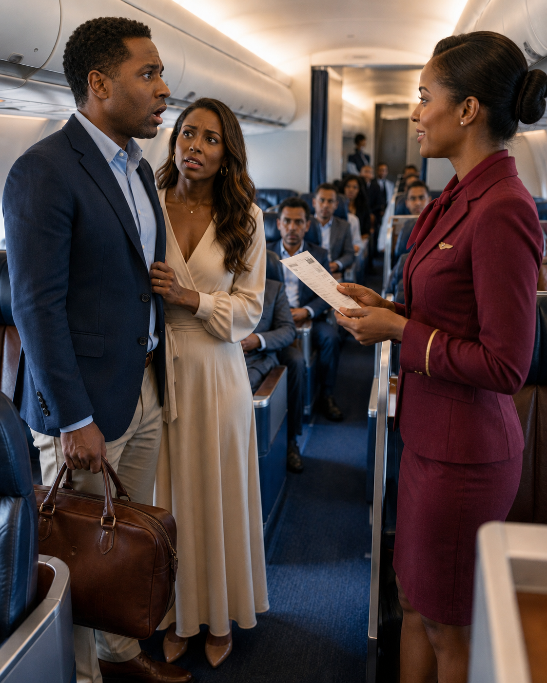 My husband boarded a flight to Punta Cana with his mistress on his arm—he had no idea the wife he'd stopped seeing was about to serve him a first-class seat right next to the truth.