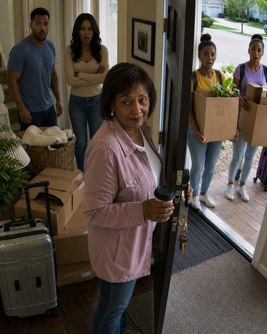 My Daughter-in-Law Ordered Me Out of My Own Bedroom So Her Friends Could Move In Rent-Free — My Son Stared at the Floor, I Smiled and Said "All Right," Then While They Went to Brunch, I Changed Every Lock and Packed Their Lives Into Storage