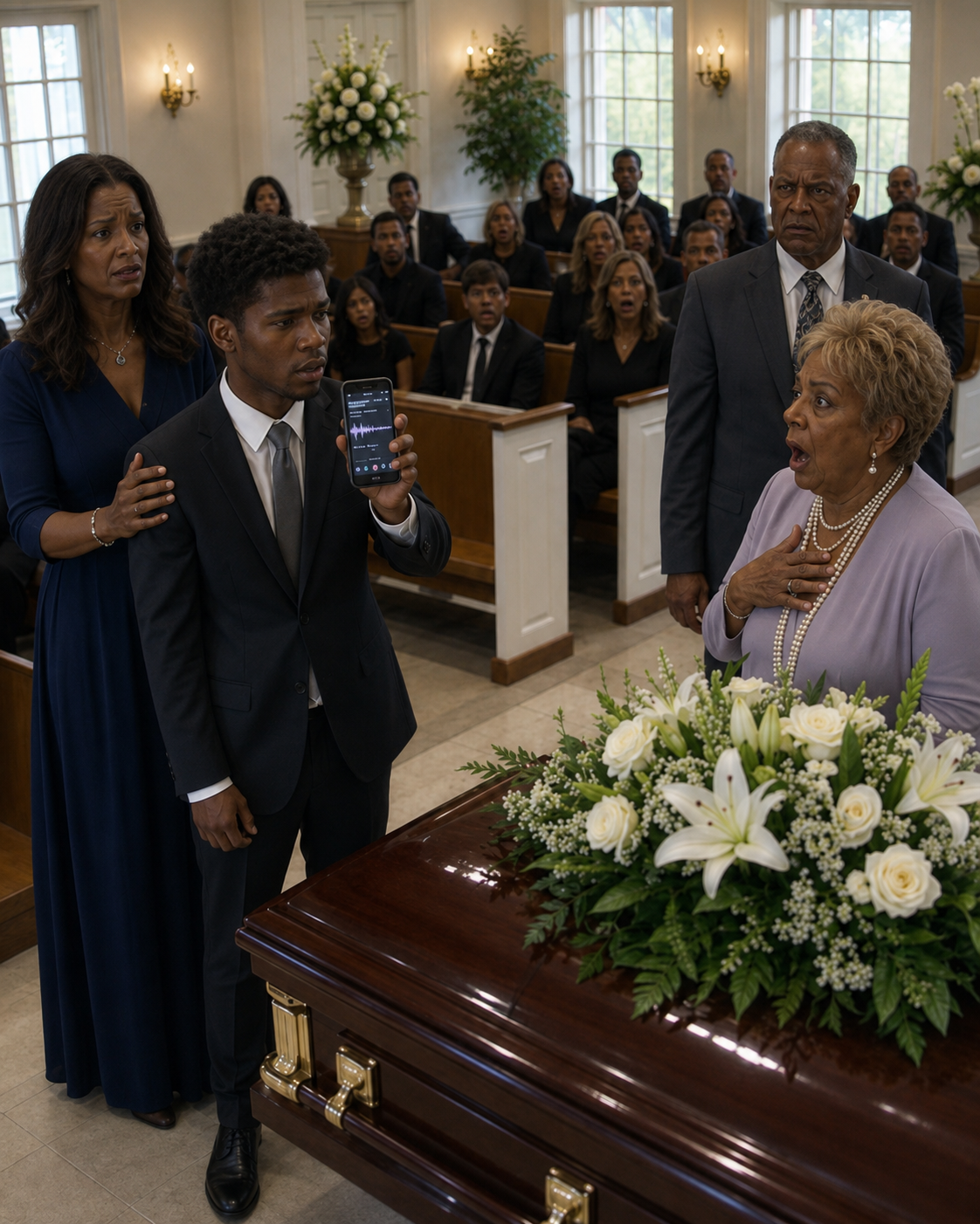 At My Husbands Funeral His Mother Stood Beside His Casket, Accused Me of Ruining Him, and Told the Chapel He Was Better Off Dead