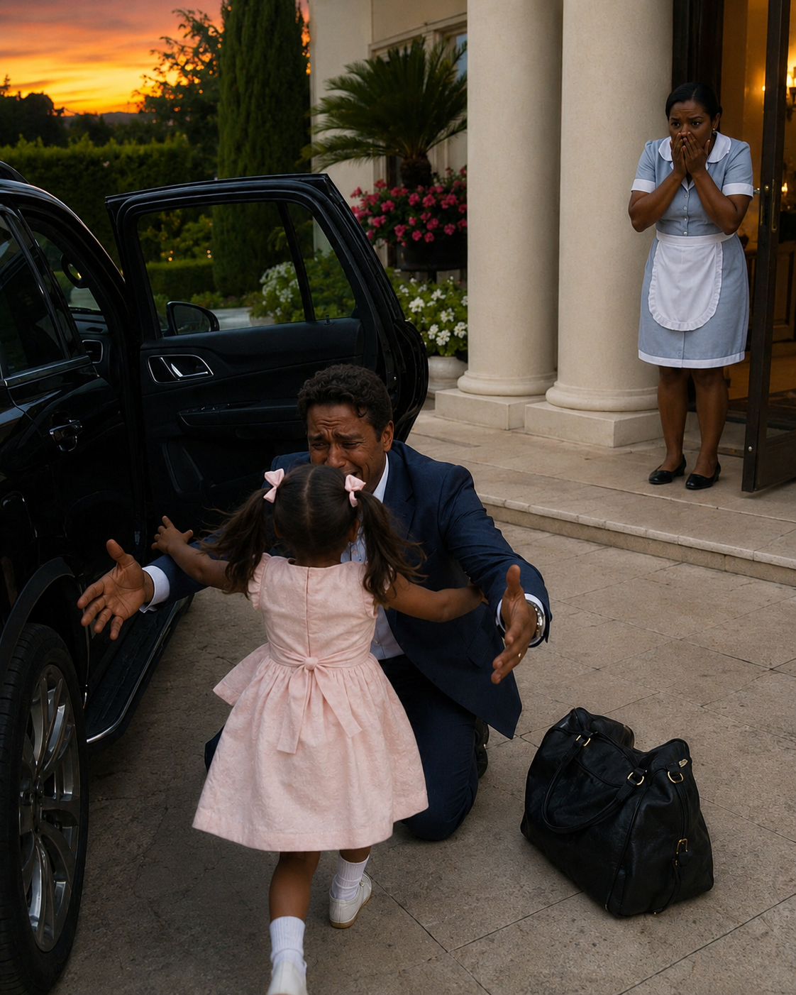 I Froze in My Own Driveway When a Little Girl I Had Never Called My Daughter Sprinted Into My Arms and Cried, "Daddy!"