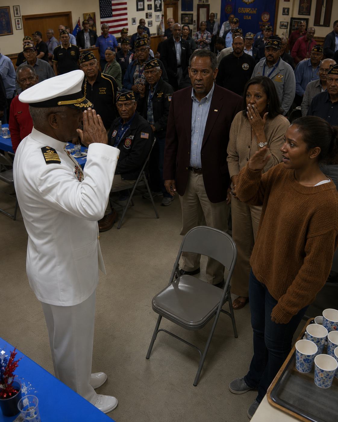 My Stepmother Called Me a Navy Failure — Until a Senior Officer Walked Into a Packed Hall and Saluted Me in Front of Everyone