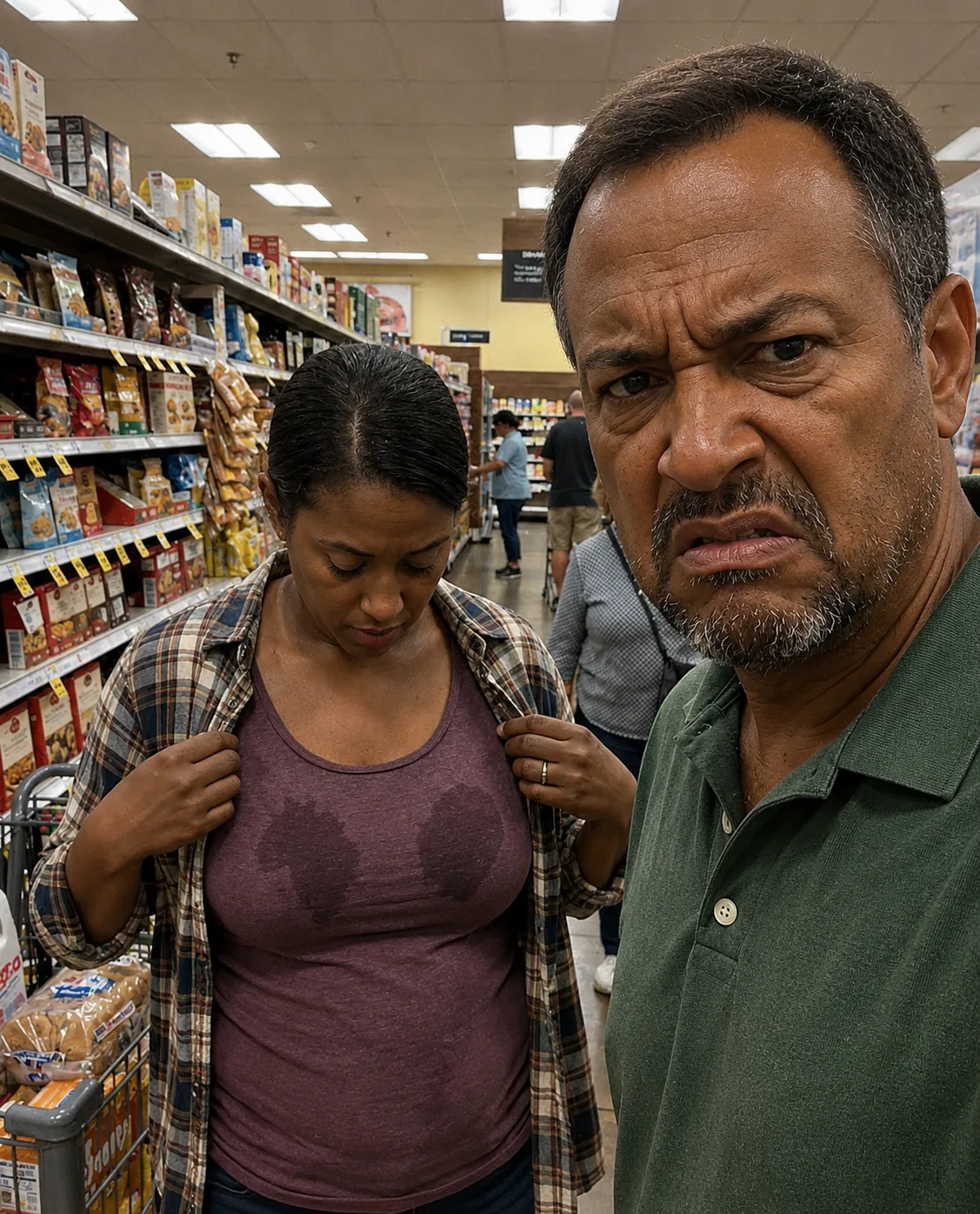 Cover Yourself. Nobody Wants to See That. I Was Six Weeks Postpartum When My Breast Milk Leaked Through My Shirt at the Grocery Store — I Hadn't Even Noticed Until a Man Called Me Out
