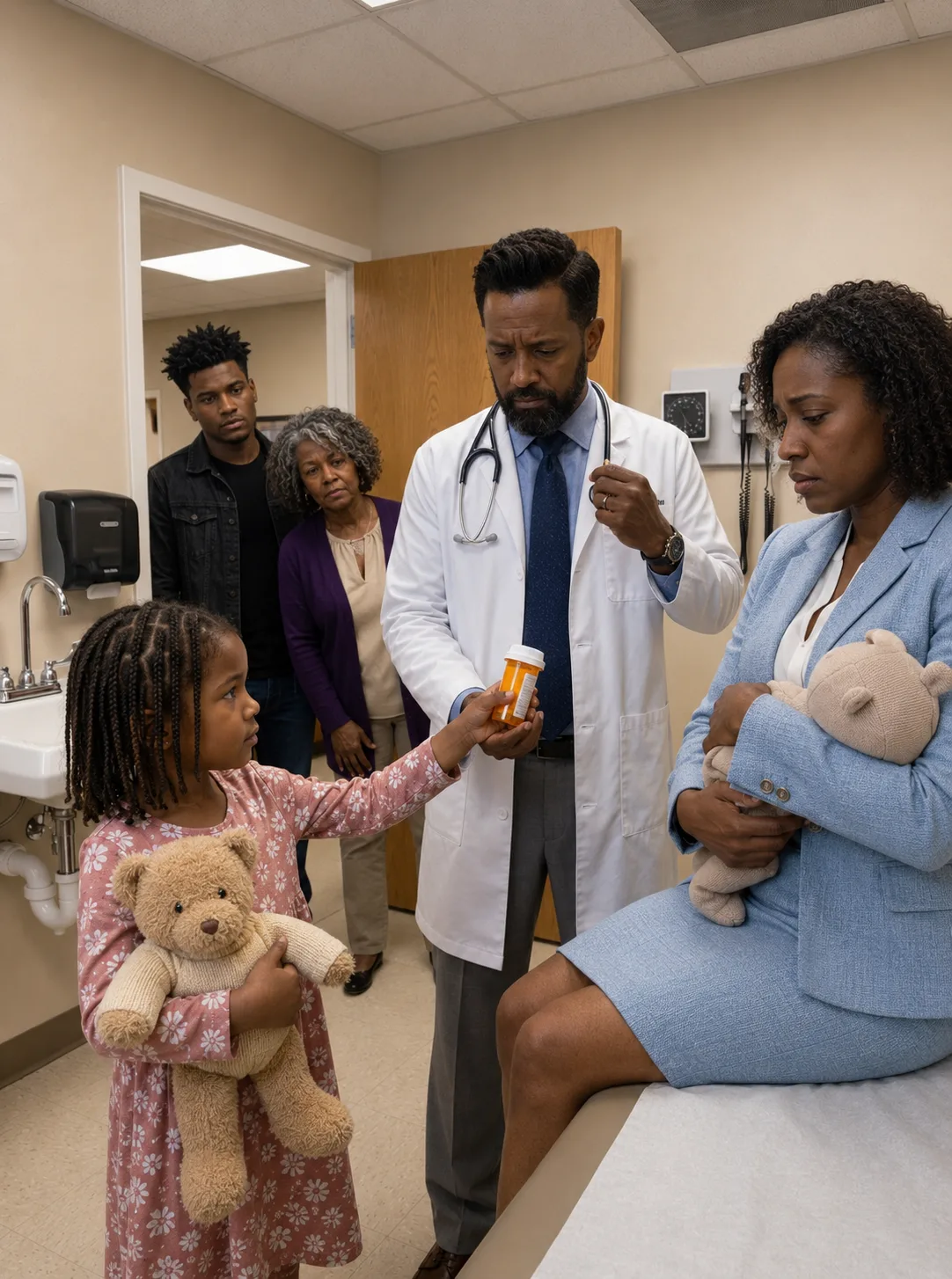 My Babys Fever Was Dangerously High — Then My Seven-Year-Old Held Up Her Teddy Bear and Asked the Doctor One Question That Stopped the Room Cold