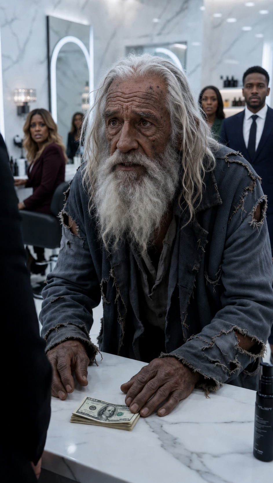 The Luxury Salon Humiliated The Homeless Old Man… Until One Barber Changed Everything