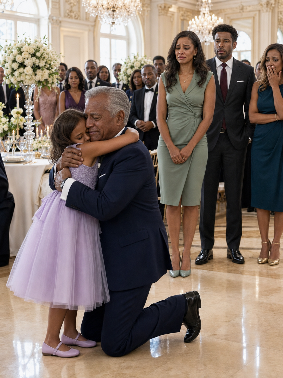 Get On Your Knees And Apologize My Husband Demanded After His Mistress Hurt Our Daughter. Minutes Later, Security Opened The Doors, My Father Walked In, And The Entire Ballroom Learned That The Company He Claimed To Build Had Survived Only Because Of My Family.