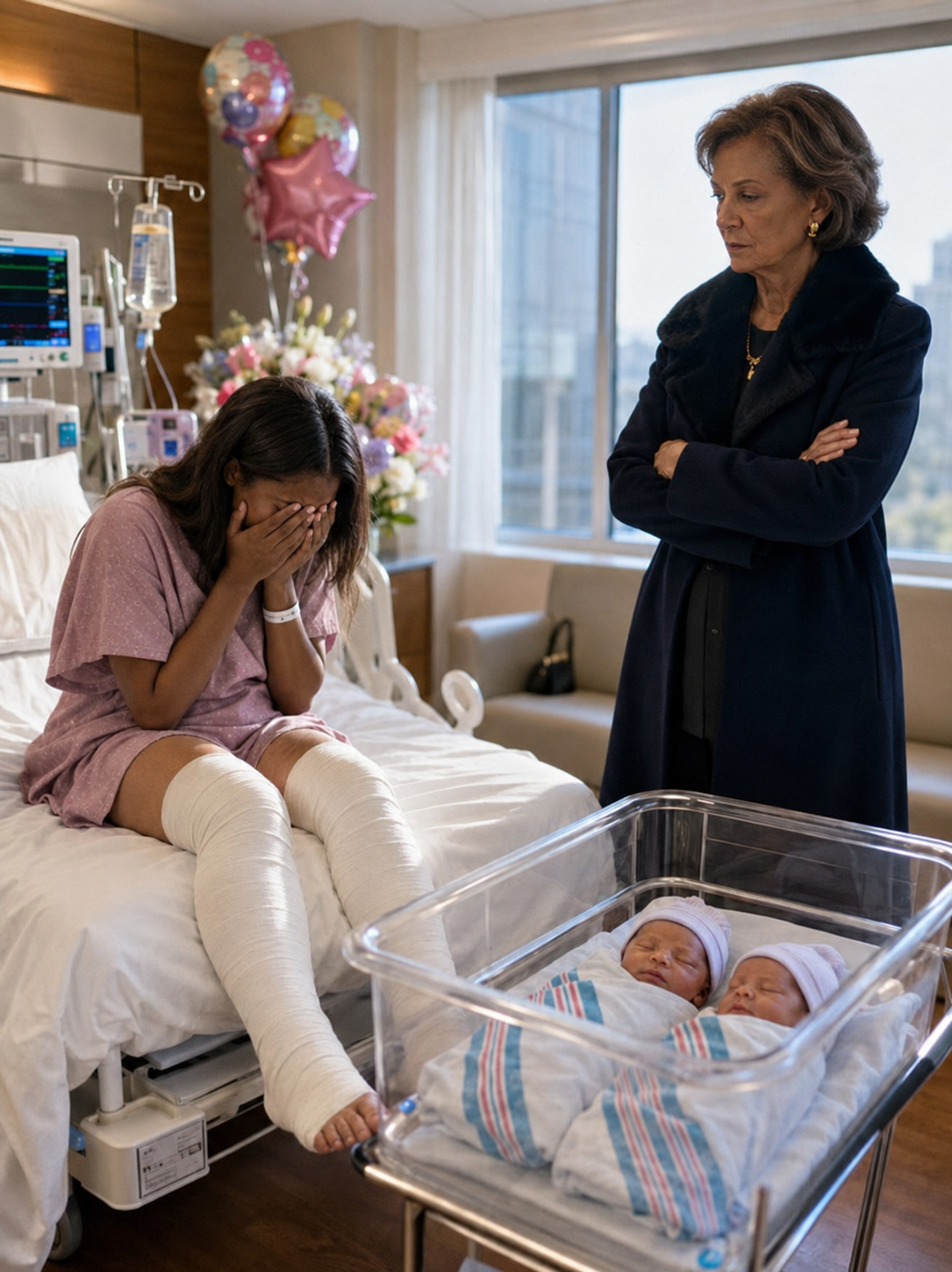 Three Hours After Giving Birth To Twins, My Mother-In-Law Walked Into My Hospital Room With Papers Demanding That I Give Her My Son. She Thought I Was A Jobless Housewife. She Never Expected The Woman She Slapped To Be A Federal Judge.