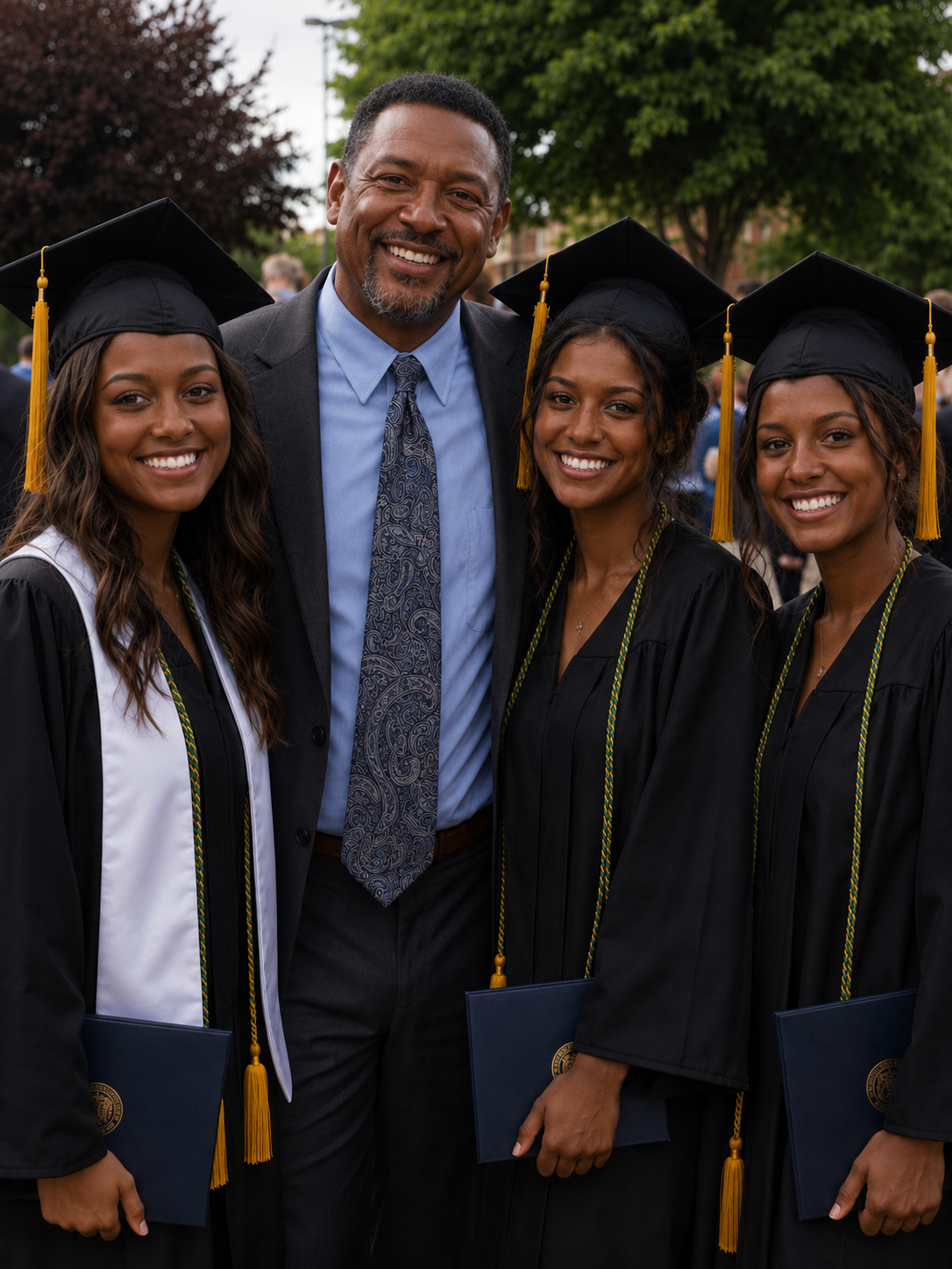 Twenty-Two Years Ago My Brother Left His Six-Month-Old Triplet Daughters at My Doorstep—At Their College Graduation, They Called Me Up to the Stage One Last Time