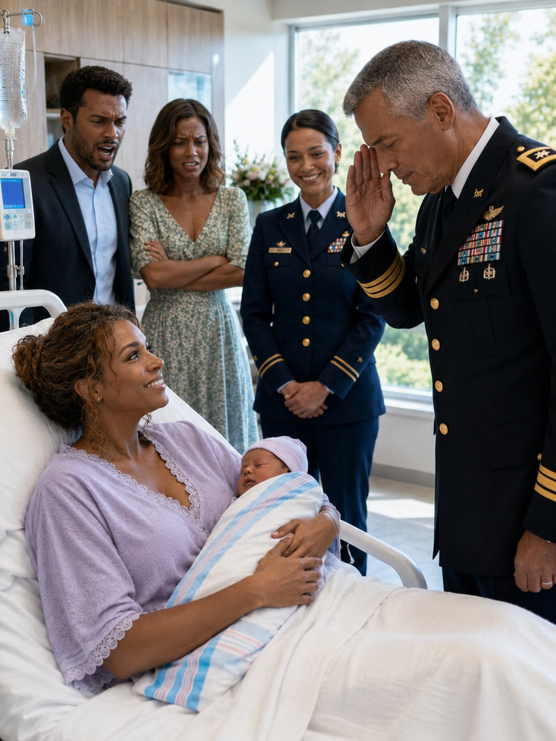 You are Nothing But a Burden My Husband Threw Me Out While I Was in Labor, Then Walked Into My Hospital Room With Another Woman, and Ordered Me to Sign One Secret Document Before a Three-Star General Come To Changed Everything