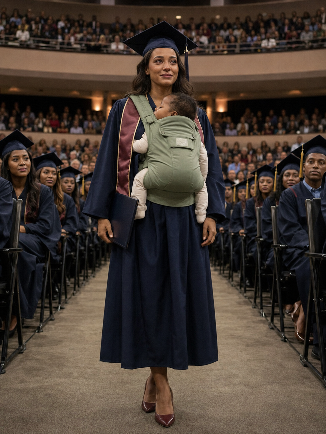 I Walked Across That Graduation Stage Carrying A Baby Everyone Called My Shame. Then The University President Stopped The Ceremony And Said, “This University Owes Grace Bennett A Public Apology.” In That Moment, The People Who Mocked Me Finally Learned Who Had Been Lying All Along.