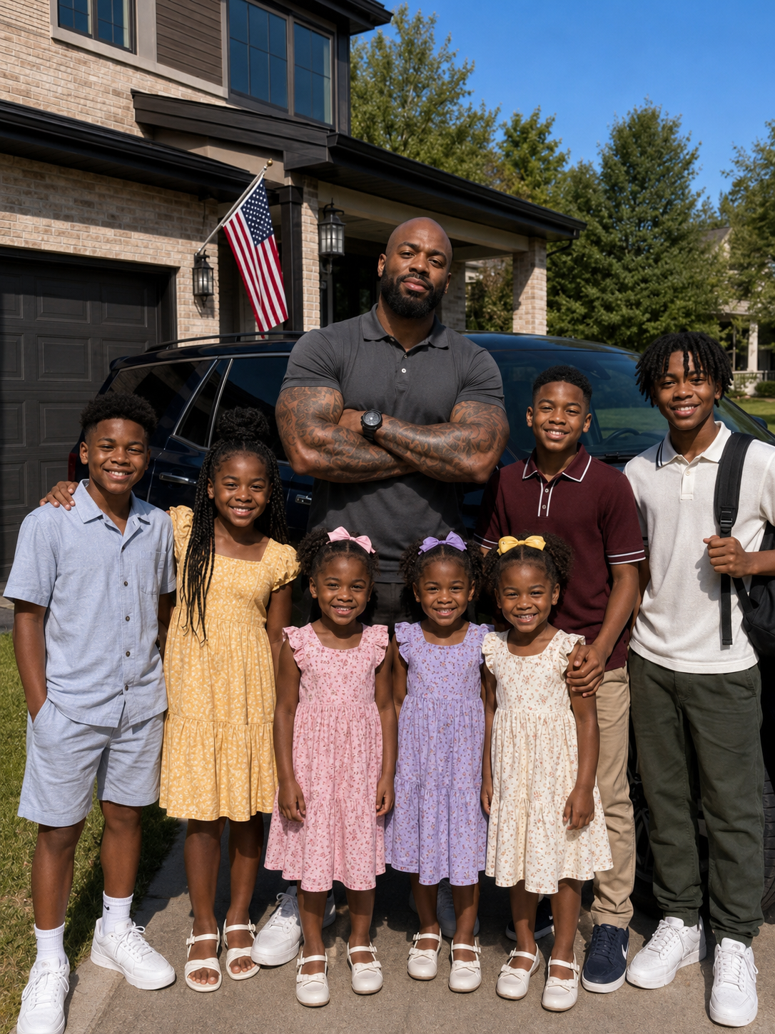 The Whole Neighborhood Warned Us About the Single Dad of 7 Next Door. I Had CPS Dialed When I Looked Through the Fence — What I Saw Changed Everything I Thought I Understood.