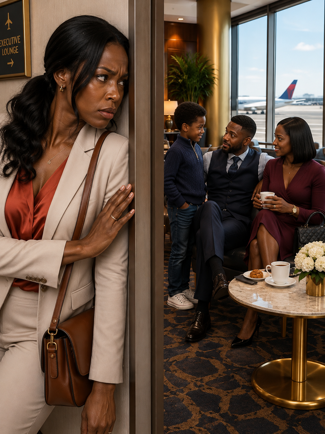My Husband Kissed Me Goodbye and Said He'd Be in Rosemere for a Week. Two Hours Later, My Canceled Flight Led Me Into an Airport Lounge and Exposed His Lie.