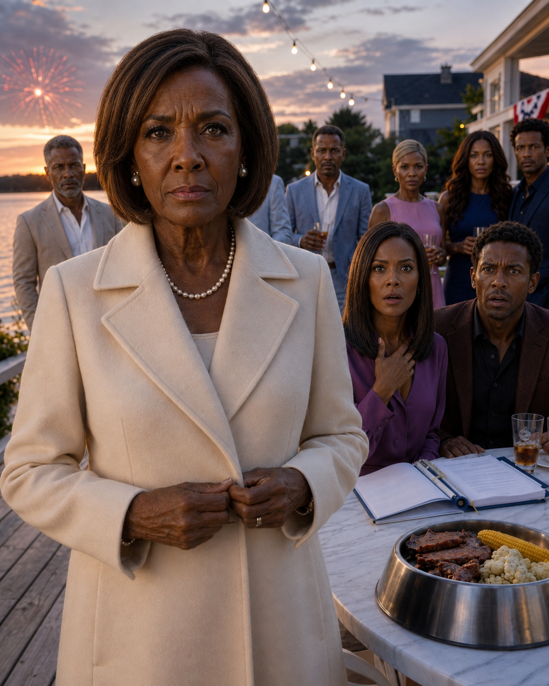 At My July Fourth Cookout My Daughter-in-Law Dumped My Meal Into the Dog's Bowl and Mocked Me in Front of Twenty-Six Guests. I Calmly Replied, "Soon Everyone Will Know Who Owns This Property." Minutes Later, Her Confident Smile Disappeared Completely.