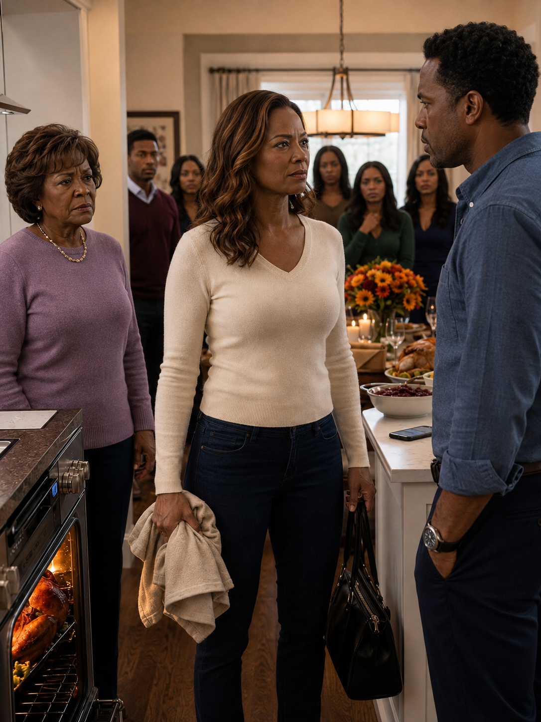 I was cooking Thanksgiving dinner for nine when my husband suddenly asked for a divorce. I smiled, turned to my mother-in-law, and said, 'Then let your new daughter-in-law finish the cooking.'