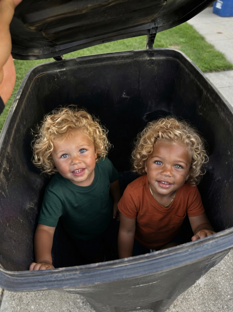 I Discovered Someones Daughters Hiding Inside My Empty Trash Can — Then One Whispered, "Please Don't Let Him Find Us"