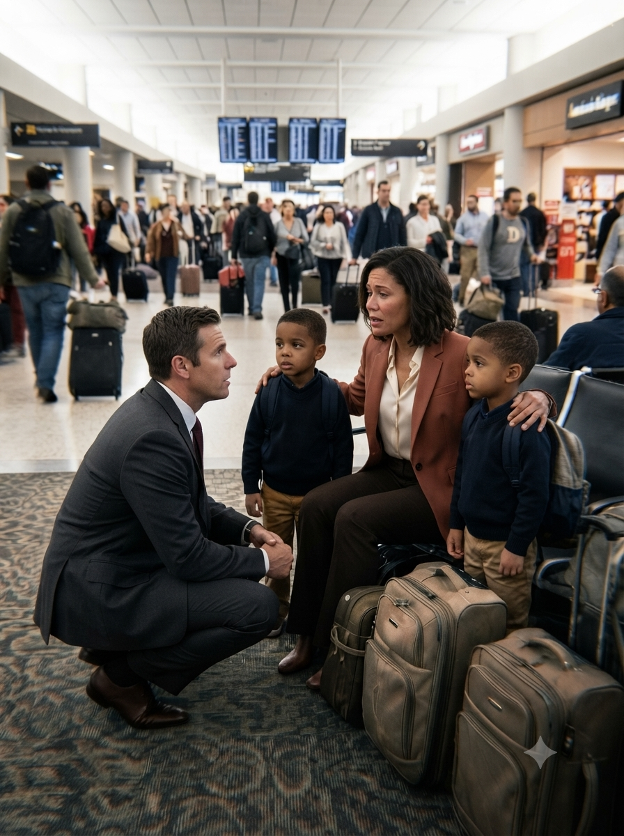My flight was delayed by twenty-two minutes — and that was the exact window it took to give me back the family I never knew I'd lost.