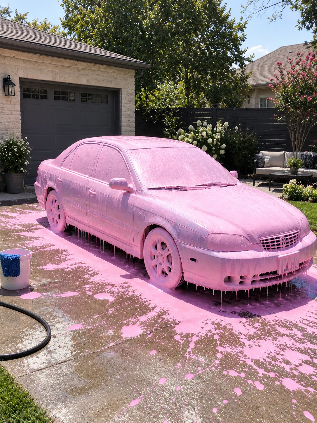 My Neighbor Painted My Entire Car Bright Pink — I Couldn't Prove It Was Her, but Karma Came Knocking the Very Next Morning