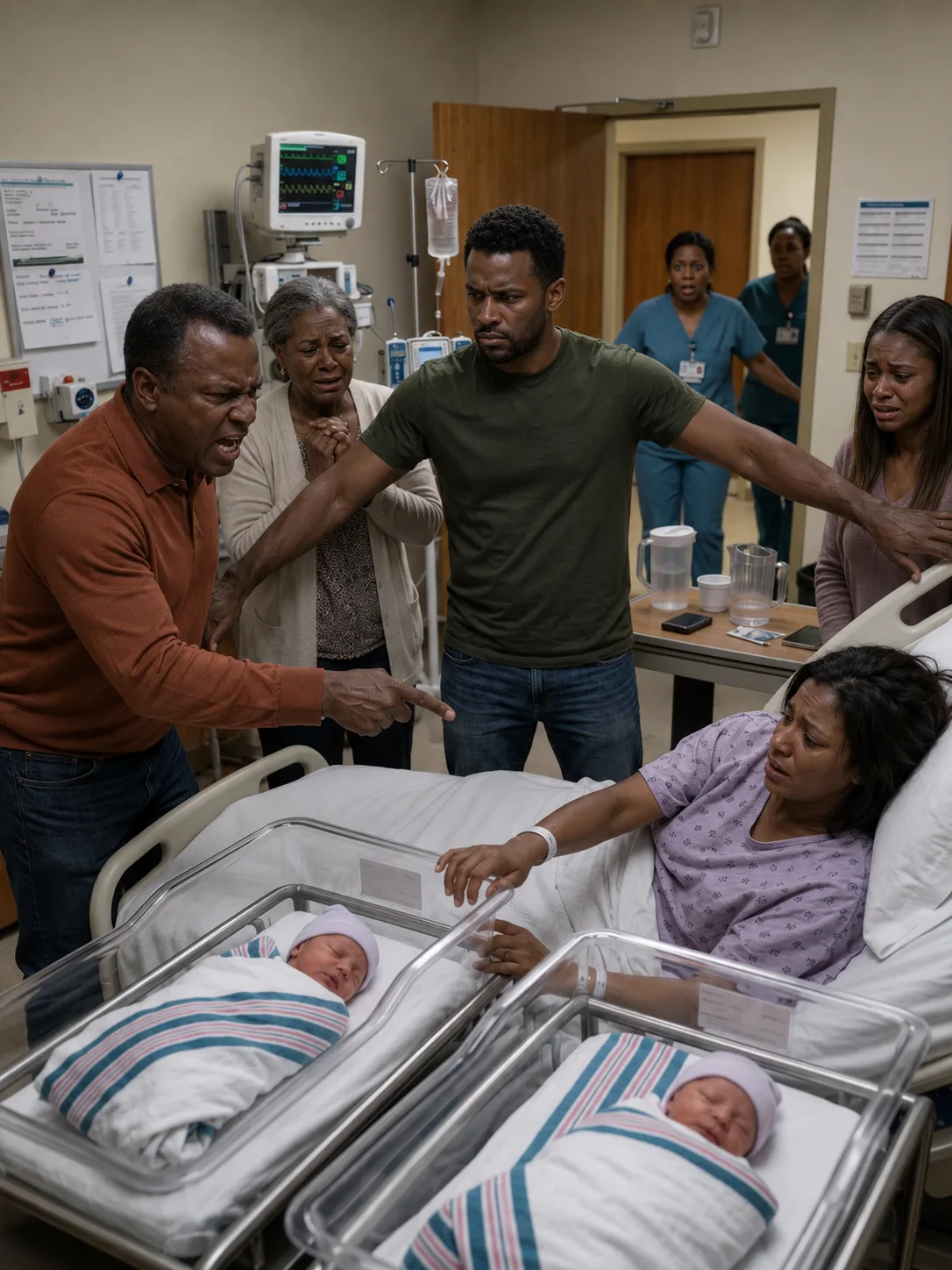 My Father Pointed at One of My Newborn Twins and Growled, "Your Sister Deserves That Baby More Than You Do." What Happened Next in My Hospital Room Changed Our Family Forever.