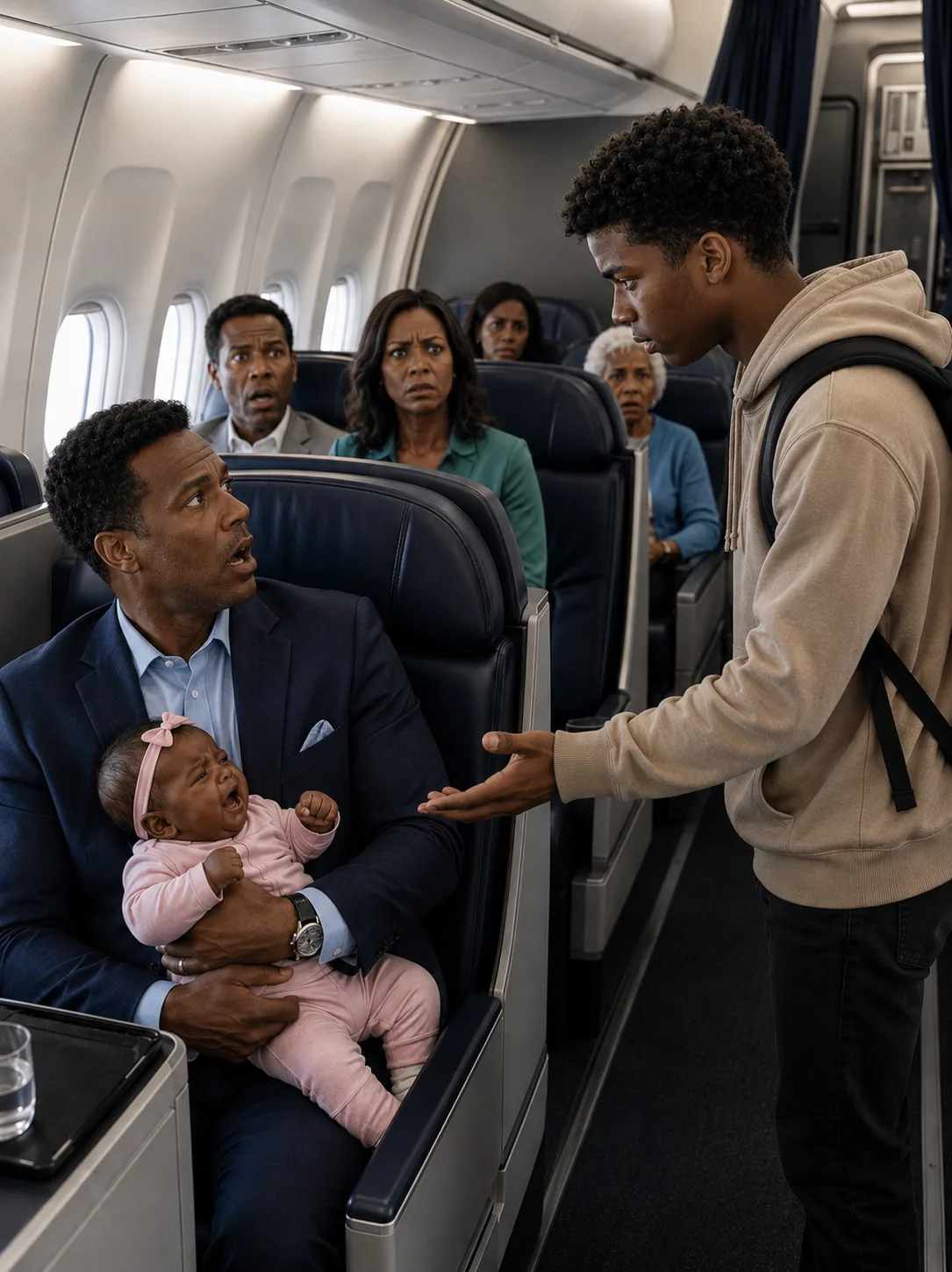 Where Did You Learn That Song? I Asked the 17-Year-Old Stranger Who Soothed My Newborn Daughter on a Flight With a Lullaby Only My Late Wife Ever Sang. He Fell Silent — Then a Photograph Slipped From His Backpack.