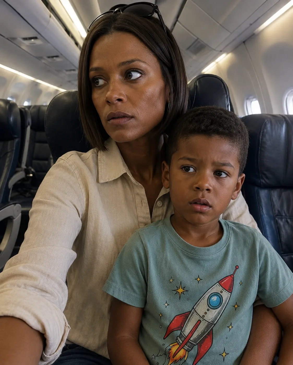 My Son and I Got on My Pilot Husband's Flight to Surprise Him — Then He Said Something Over the Speakers That Made Us Stop Smiling