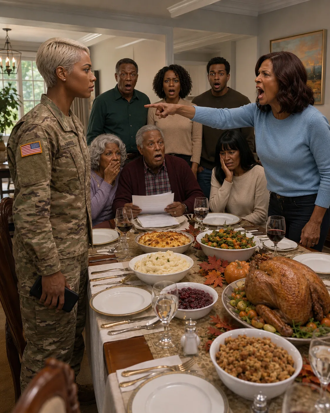She Mocked My Navy Uniform at the Dinner Table Every Single Year — Until the Night She Found Out Exactly Whose Paycheck Had Been Keeping Her House Off the Foreclosure List