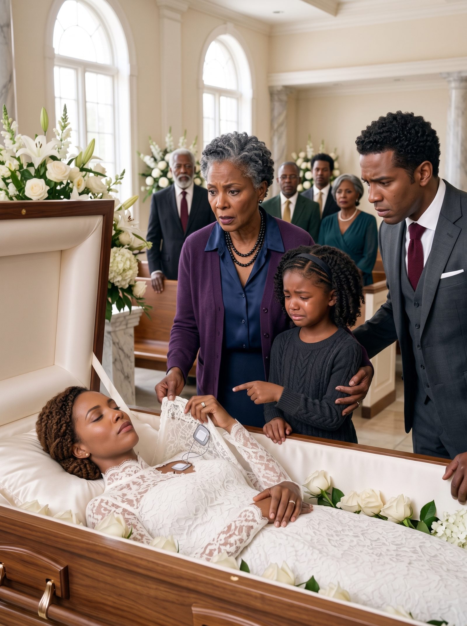 My Healthy 36-Year-Old Daughter Passed Away Unexpectedly, But Her Husband Wanted to Follow Her Final Arrangements Without Delay. At the Funeral, My 8-Year-Old Granddaughter Whispered, "Grandma, Mommy Said There's Something You Need to Notice About Her Dress."