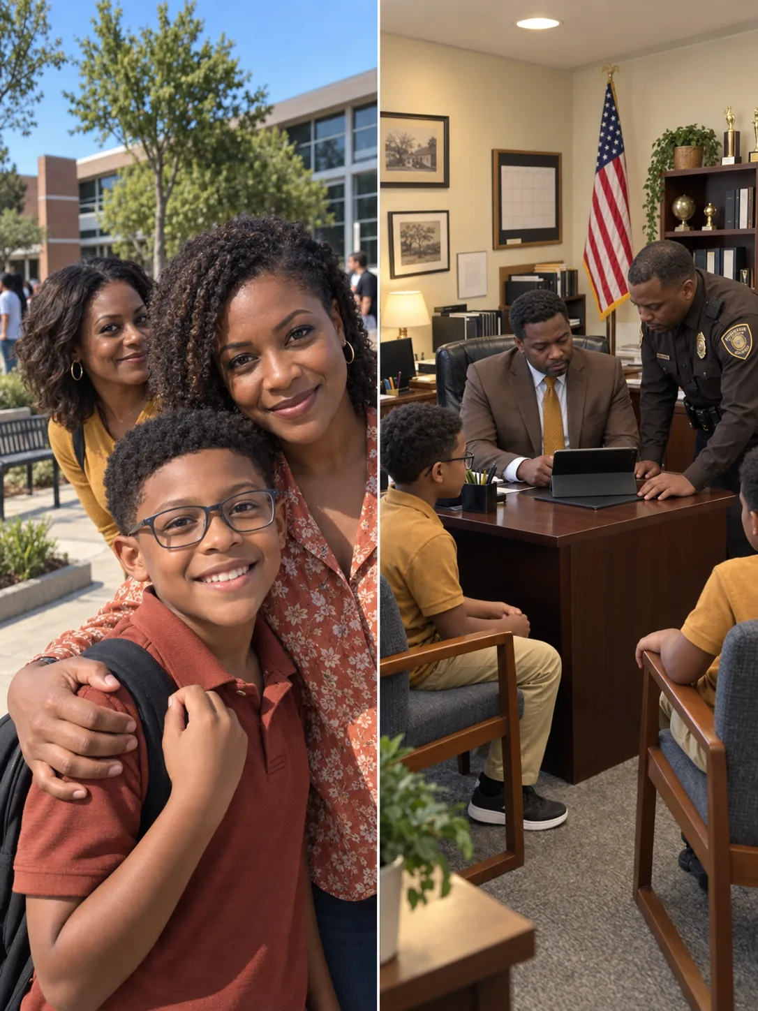 The Principal Called Me to the School Over My Straight-A Grandson — Then a Cop Pressed Play, and the Footage Wasn't What Anyone Expected