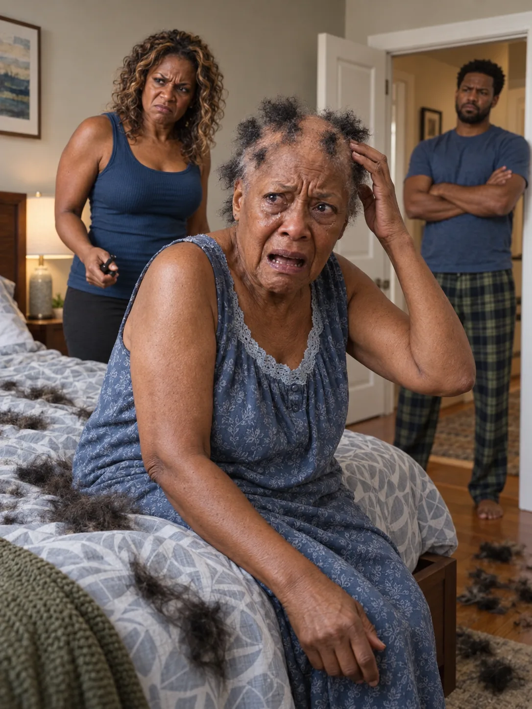 My daughter-in-law cut my hair while I slept, and my son called it "a lesson" — three days later, I showed them exactly whose name was on the deed, the trust, and their future.