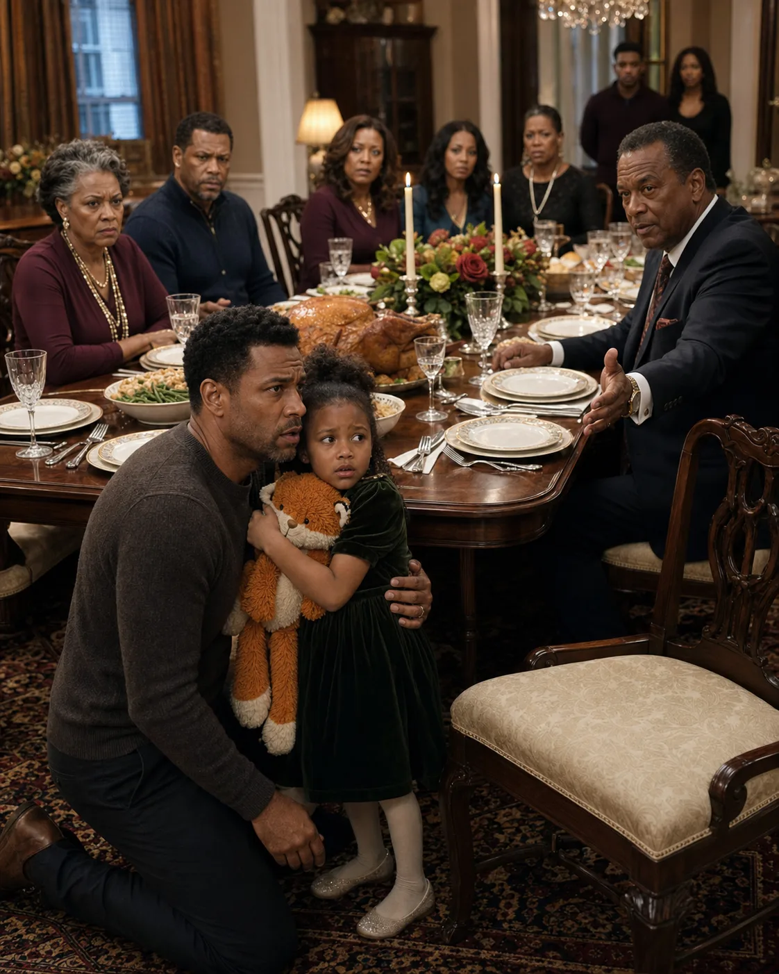 My six-year-old daughter whispered why that chair hurt her — and the toy fox in her arms had already caught the man who did it.