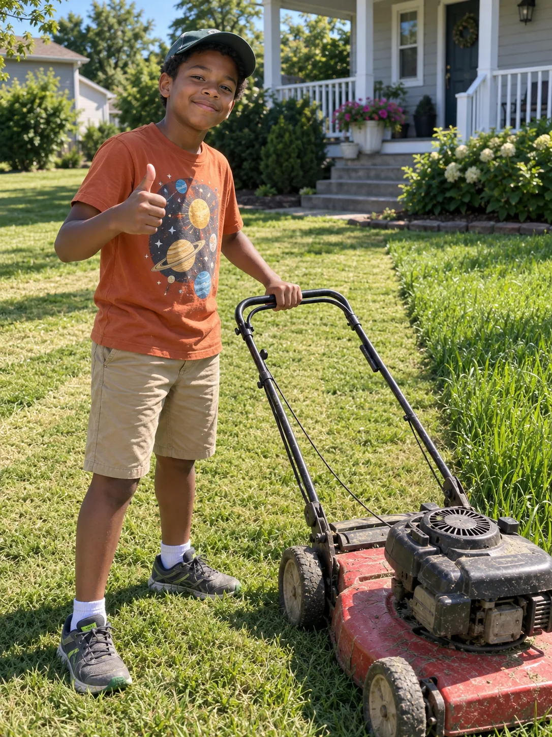 My 12-Year-Old Son Spent His Summer Secretly Caring for a Forgetful Widow — Then Two Squad Cars Showed Up and Uncovered Everything He'd Been Hiding