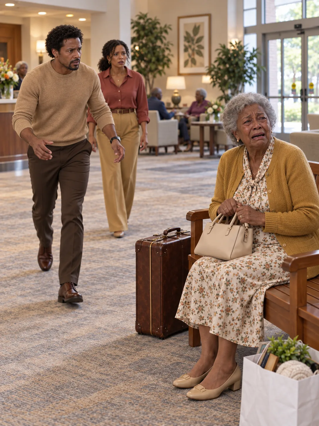 My parents said to Grandma they were taking her to lunch, then disappeared and tried to steal the house behind her back.