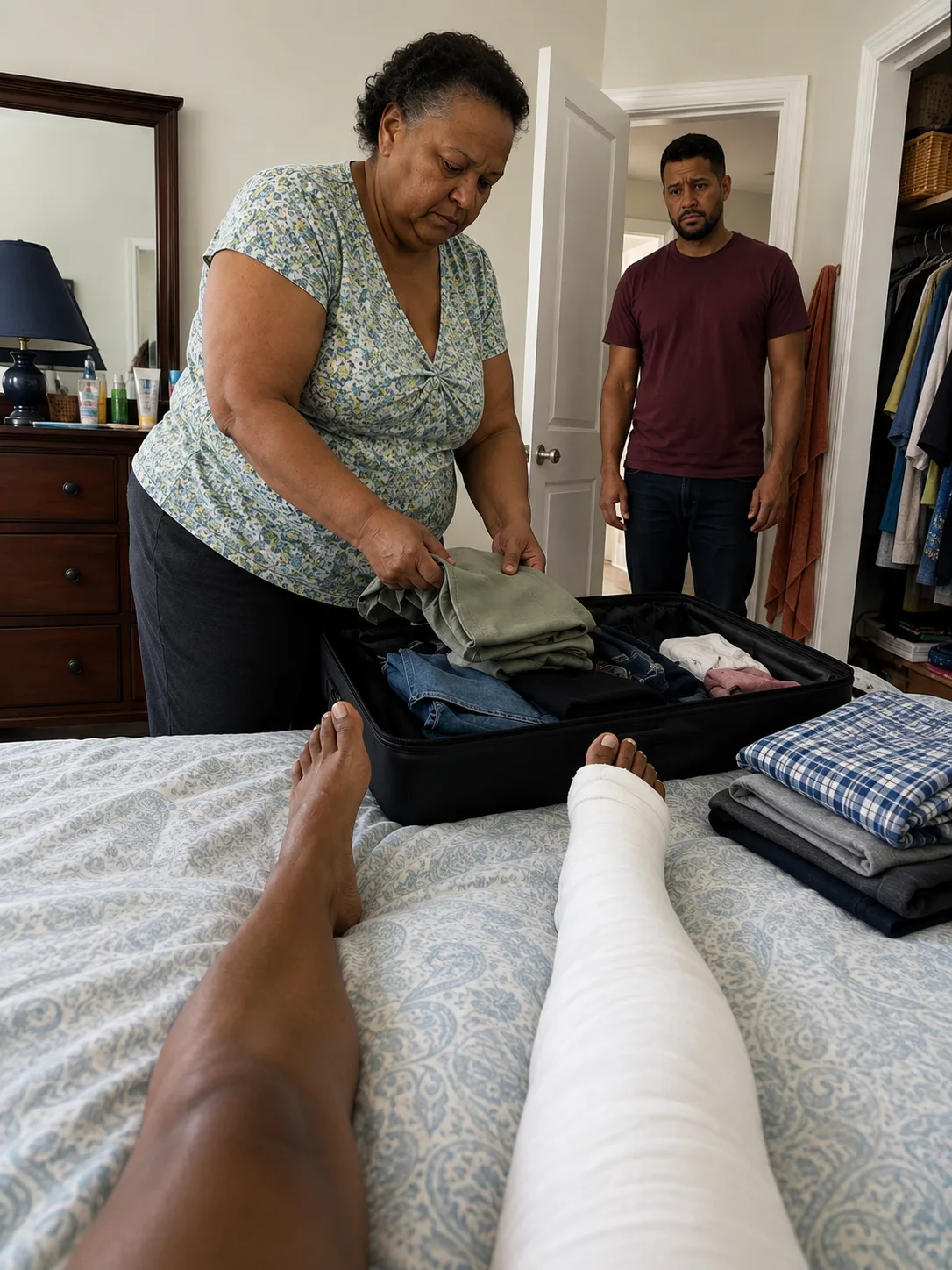 After my accident, my husband let his mother lead him out the door with a suitcase — by morning they were both pounding on a porch where their key no longer worked.