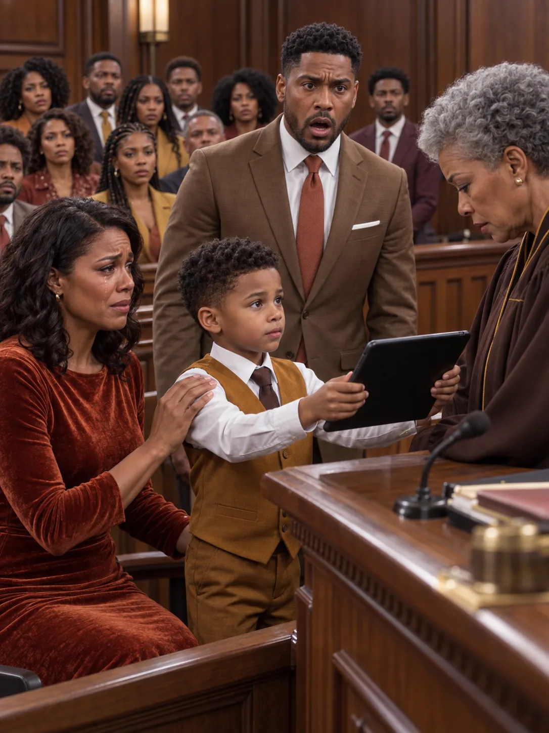 My husband files for divorce, and my 8-year-old son stunned the judge: "I have proof Dad doesn't know I kept." The moment the video played, the entire courtroom went dead silent.

---